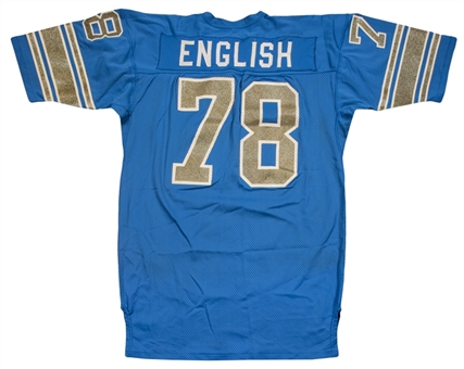 1976-79 Doug English Game Used Detroit Lions Home Jersey